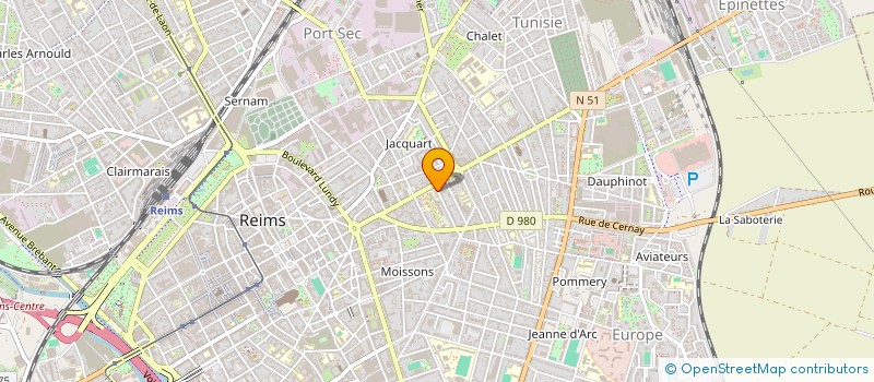 localisation de l'entreprise MONSIEUR JEAN CHARLES AMEY  REIMS