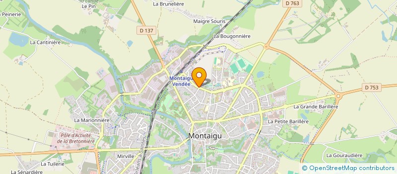 localisation de l'entreprise MONSIEUR JEAN-CHARLES ARRIVE à MONTAIGU-VENDEE