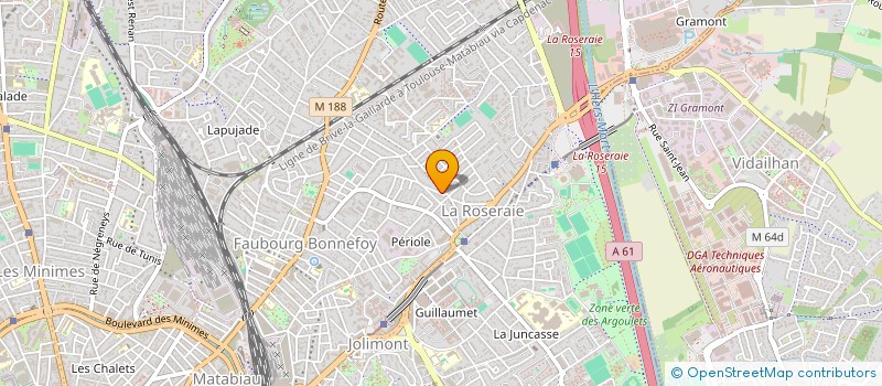 localisation de l'entreprise MONSIEUR JEAN CHARLES BASTIE  AMENDEUIX-ONEIX