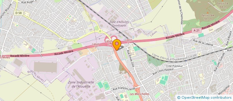 localisation de l'entreprise MONSIEUR JEAN CHARLES BAYARD  LIEVIN