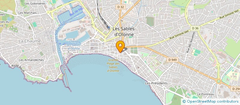 localisation de l'entreprise MONSIEUR JEAN-CHARLES BERTHOME à LES SABLES D'OLONNE