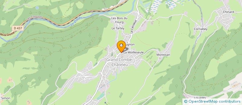 localisation de l'entreprise MONSIEUR JEAN CHARLES BILLOD  GRAND'COMBE-CHATELEU