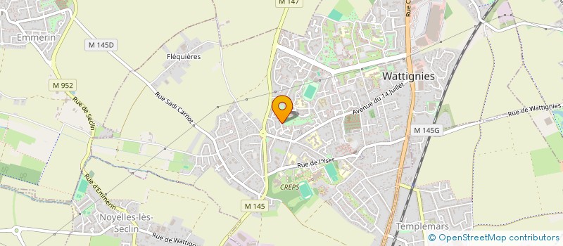 localisation de l'entreprise MONSIEUR JEAN-CHARLES BOITEL  WATTIGNIES