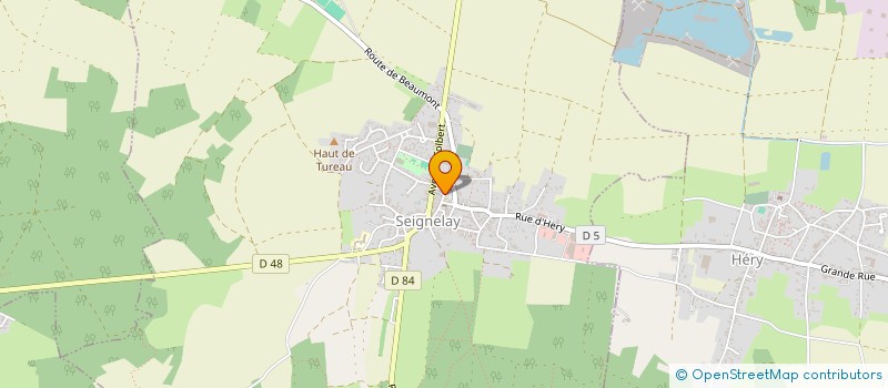 localisation de l'entreprise MONSIEUR JEAN-CHARLES BOUNON  SEIGNELAY