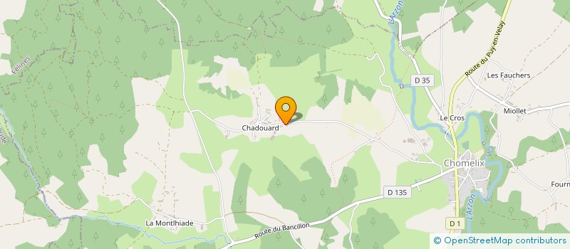 localisation de l'entreprise MONSIEUR JEAN-CHARLES BRUNEL  CHOMELIX