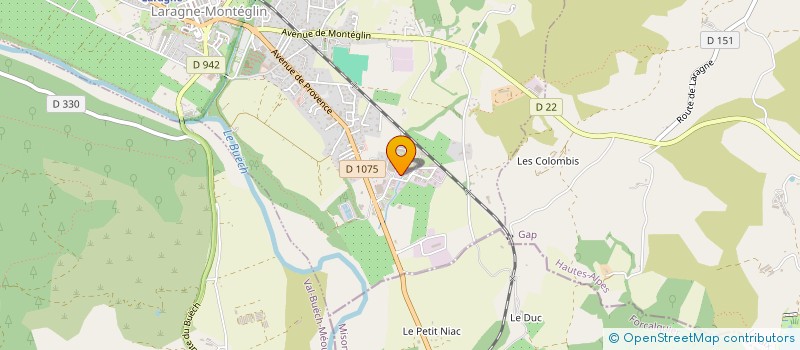 localisation de l'entreprise MONSIEUR JEAN CHARLES BRUNET à LARAGNE-MONTEGLIN