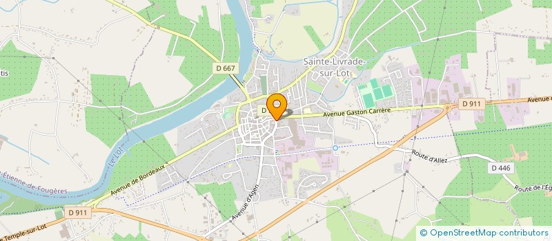 localisation de l'entreprise MONSIEUR JEAN CHARLES CANGUILHEM  SAINTE-LIVRADE-SUR-LOT