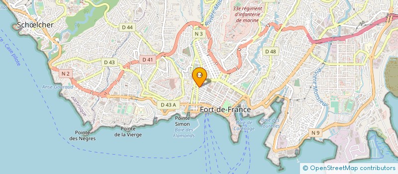 localisation de l'entreprise MONSIEUR JEAN-CHARLES COPPET  FORT-DE-FRANCE