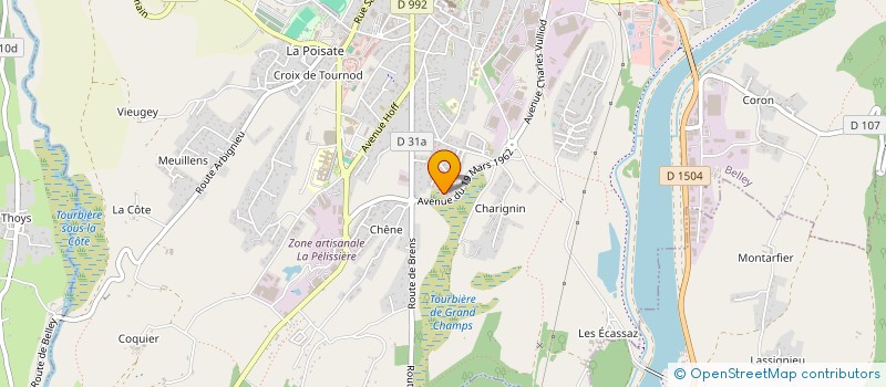 localisation de l'entreprise MONSIEUR JEAN-CHARLES DAGAND  BELLEY