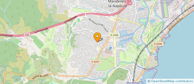 localisation de l'entreprise MONSIEUR JEAN-CHARLES DELAPORTE à MANDELIEU-LA-NAPOULE