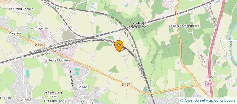 localisation de l'entreprise MONSIEUR JEAN-CHARLES DEROUET  LA MILESSE