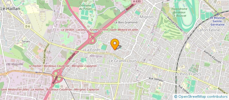 localisation de l'entreprise MONSIEUR JEAN-CHARLES DONNAY  EYSINES