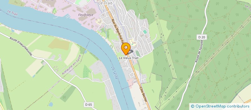 localisation de l'entreprise MONSIEUR JEAN-CHARLES DUFAU  LE TRAIT