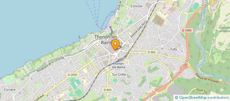 localisation de l'entreprise MONSIEUR JEAN-CHARLES DUFRENE à THONON-LES-BAINS
