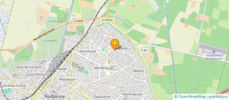 localisation de l'entreprise MONSIEUR JEAN CHARLES DULIEU  NARBONNE