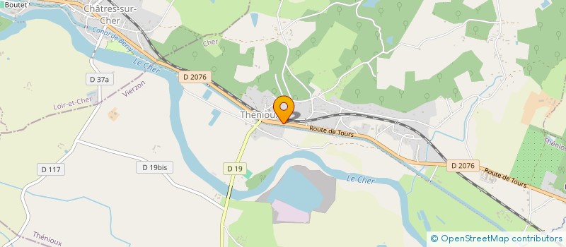 localisation de l'entreprise MONSIEUR JEAN CHARLES DURAND  VIERZON