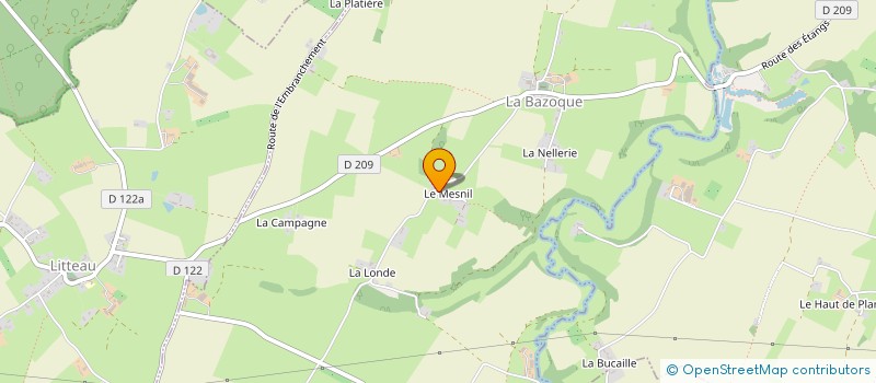 localisation de l'entreprise MONSIEUR JEAN-CHARLES DUTERTRE  LA BAZOQUE