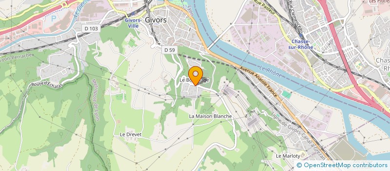 localisation de l'entreprise MONSIEUR JEAN-CHARLES ERBO à GIVORS