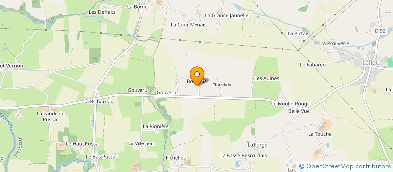 localisation de l'entreprise MONSIEUR JEAN CHARLES ESNAULT à SAULNIERES