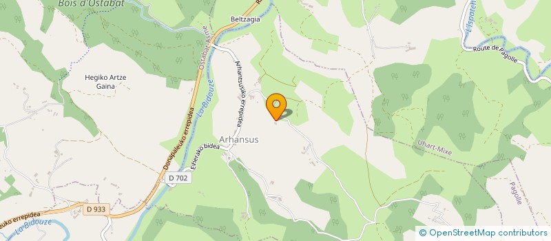 localisation de l'entreprise MONSIEUR JEAN CHARLES ETCHEVERRY  ARHANSUS