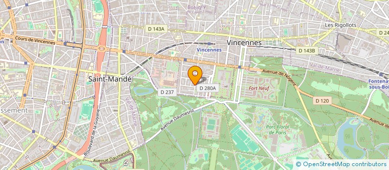 localisation de l'entreprise MONSIEUR JEAN-CHARLES GAGU à VINCENNES