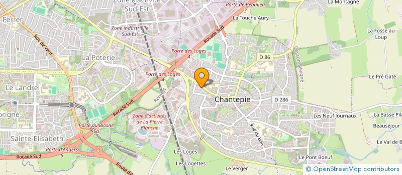 localisation de l'entreprise MONSIEUR JEAN-CHARLES GOUPIL  CHANTEPIE