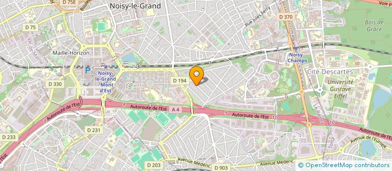 localisation de l'entreprise MONSIEUR JEAN CHARLES GRANES à NOISY-LE-GRAND
