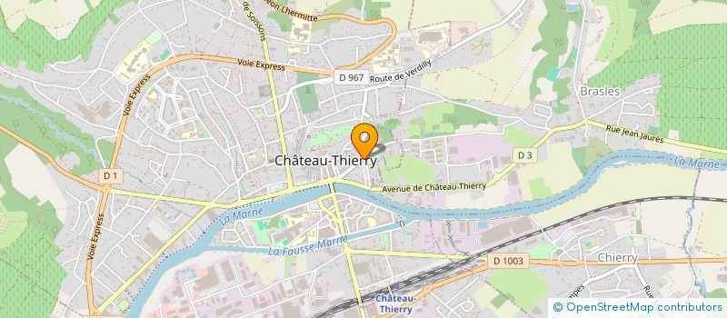 localisation de l'entreprise MONSIEUR JEAN-CHARLES GRAVIER à CHATEAU-THIERRY