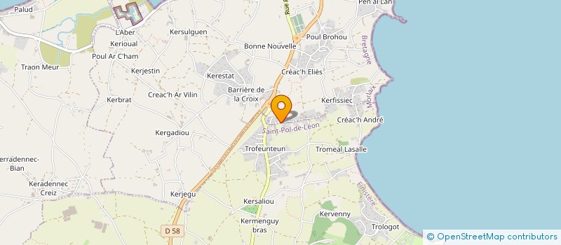 localisation de l'entreprise MONSIEUR JEAN-CHARLES GUILMOTO  SAINT-POL-DE-LEON