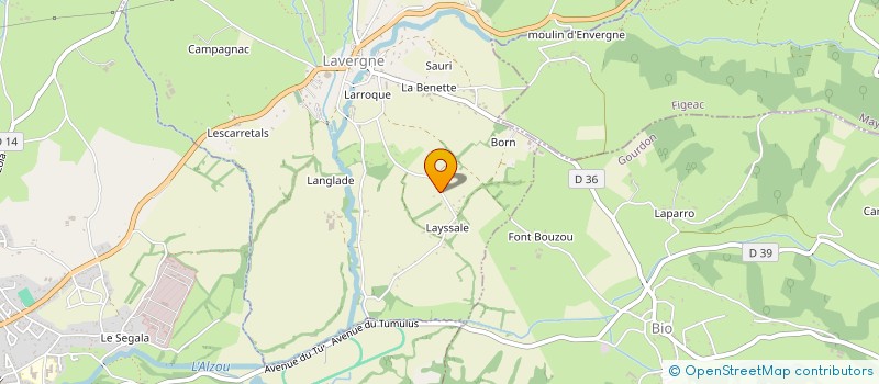 localisation de l'entreprise MONSIEUR JEAN-CHARLES HELIER  LAVERGNE