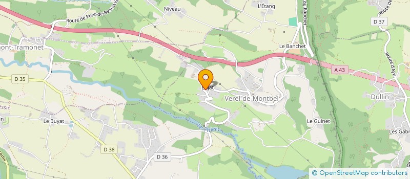 localisation de l'entreprise MONSIEUR JEAN-CHARLES HENRY  VEREL-DE-MONTBEL