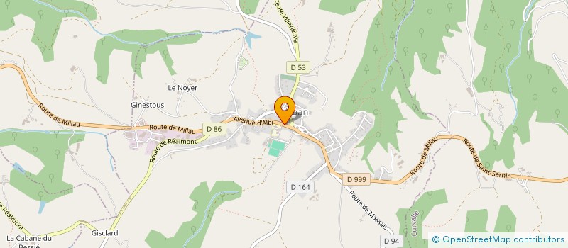 localisation de l'entreprise MONSIEUR JEAN-CHARLES HINTZY-BOURIOT  ALBAN