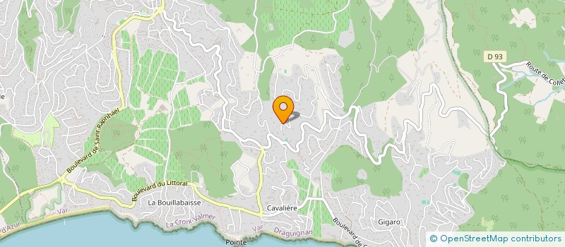 localisation de l'entreprise MONSIEUR JEAN CHARLES HOFMANN  LA CROIX-VALMER