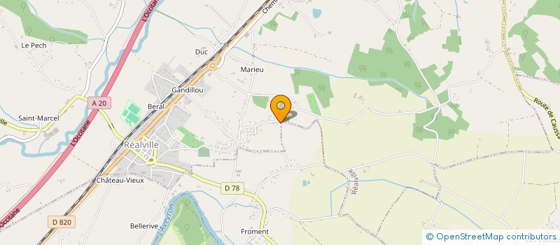 localisation de l'entreprise MONSIEUR JEAN CHARLES LABEUCHE  REALVILLE