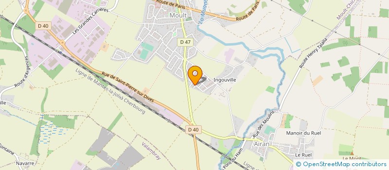 localisation de l'entreprise MONSIEUR JEAN-CHARLES LANOS  MOULT-CHICHEBOVILLE