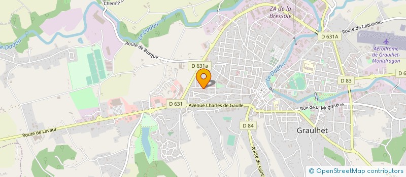 localisation de l'entreprise MONSIEUR JEAN-CHARLES LAPEIRO  GRAULHET