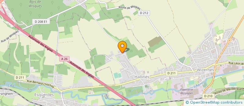 localisation de l'entreprise MONSIEUR JEAN-CHARLES LAURENCE  HALLINES