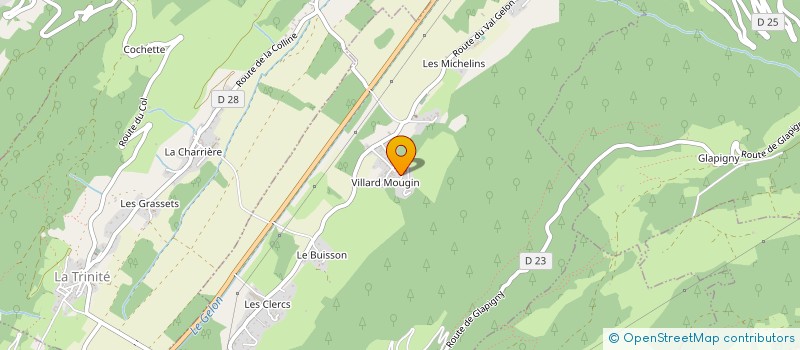 localisation de l'entreprise MONSIEUR JEAN-CHARLES LAURENT  VILLARD-LEGER