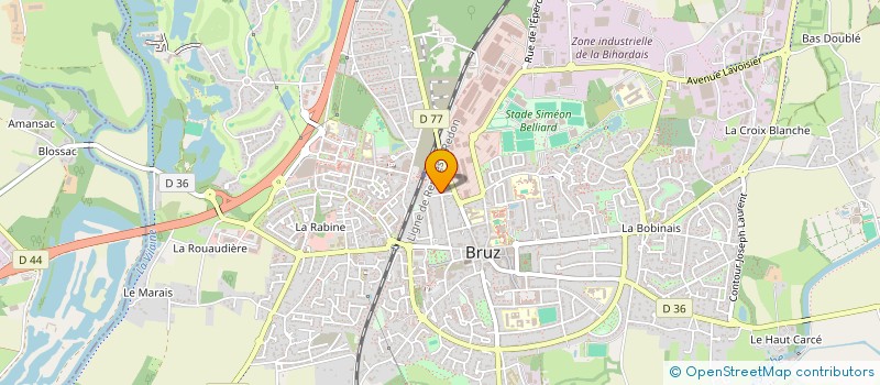 localisation de l'entreprise MONSIEUR JEAN-CHARLES LE DU  BRUZ