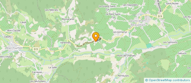 localisation de l'entreprise MONSIEUR JEAN-CHARLES LE GALL  QUINCIE-EN-BEAUJOLAIS