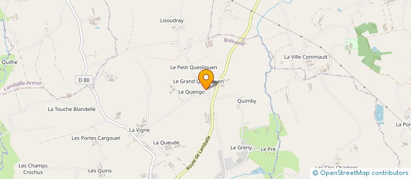 localisation de l'entreprise MONSIEUR JEAN-CHARLES LE RAY  BREHAND