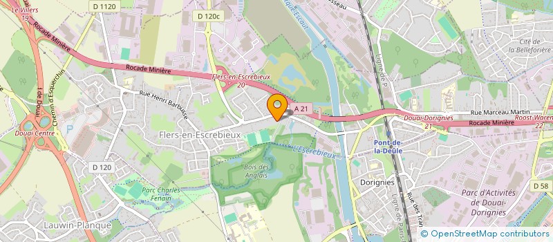 localisation de l'entreprise MONSIEUR JEAN-CHARLES LONGUEPEE  FLERS-EN-ESCREBIEUX