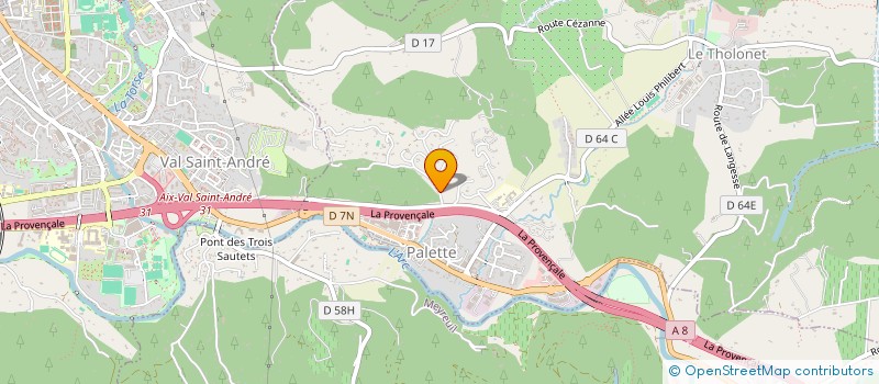 localisation de l'entreprise MONSIEUR JEAN-CHARLES LUCCHESI  LE THOLONET