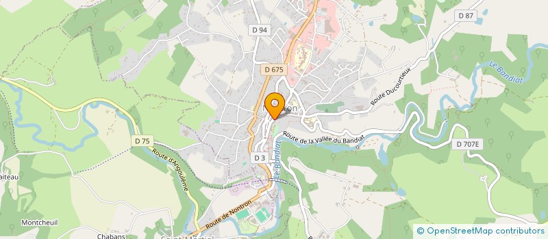 localisation de l'entreprise MONSIEUR JEAN CHARLES MAGNERON  NONTRON