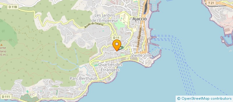 localisation de l'entreprise MONSIEUR JEAN-CHARLES MARINI à AJACCIO