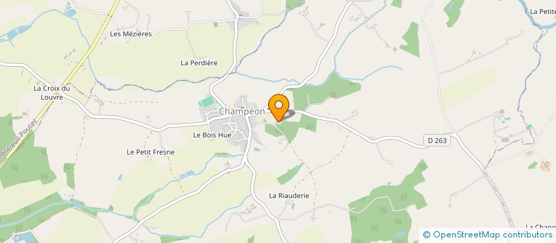 localisation de l'entreprise MONSIEUR JEAN CHARLES MARTINEAU  CHAMPEON