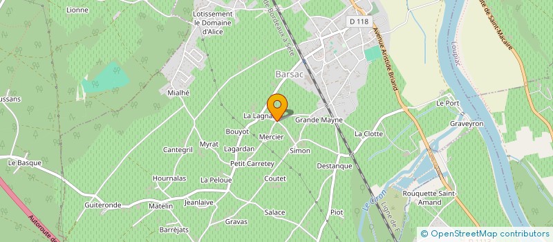 localisation de l'entreprise MONSIEUR JEAN-CHARLES MASSIERA  BAZAS