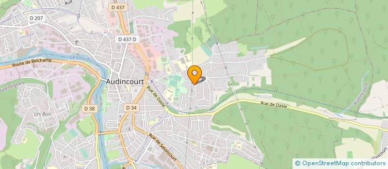 localisation de l'entreprise MONSIEUR JEAN CHARLES MENETRIER  AUDINCOURT