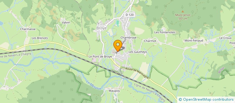 localisation de l'entreprise MONSIEUR JEAN-CHARLES MERMET-LYAUDOZ  MESVRES