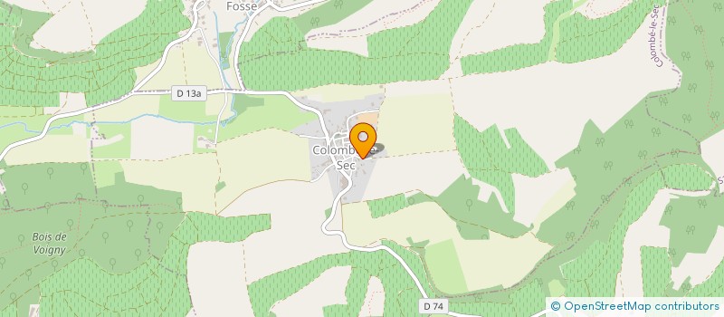 localisation de l'entreprise MONSIEUR JEAN-CHARLES MOUGIN  COLOMBE-LE-SEC